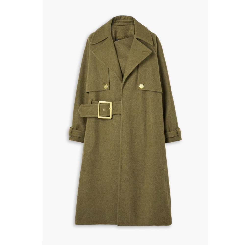 BALMAIN
Belted wool-felt coat